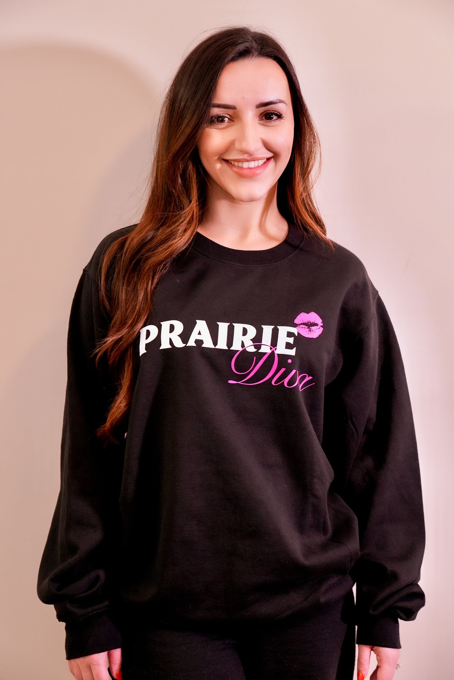Black Crew Neck Sweatshirt – Kissy Lip